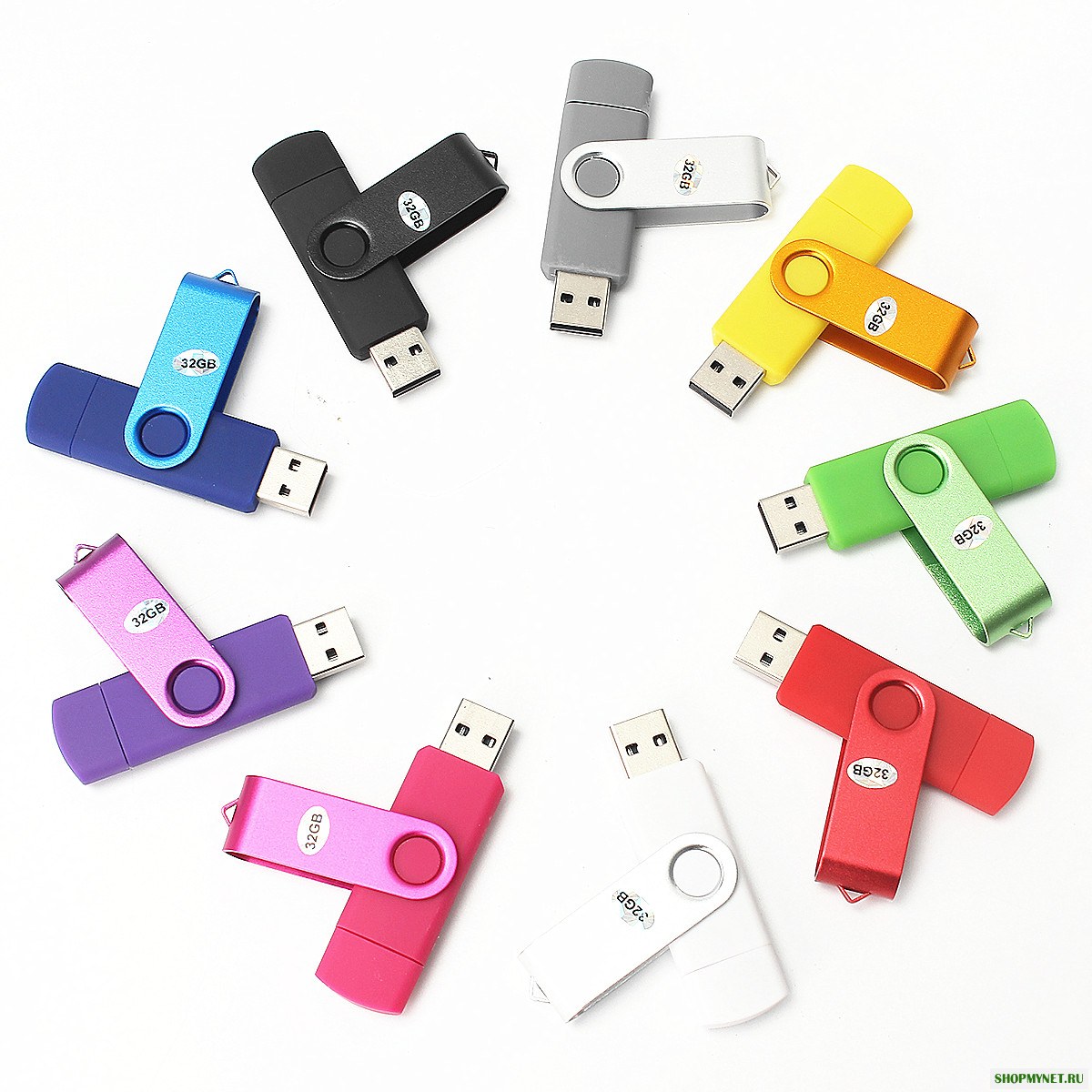 Мини-Candy 8GB с двойным использованием флэш-памяти USB 2.0 OTG-адаптер Micro USB U-диск для ПК сотового телефона