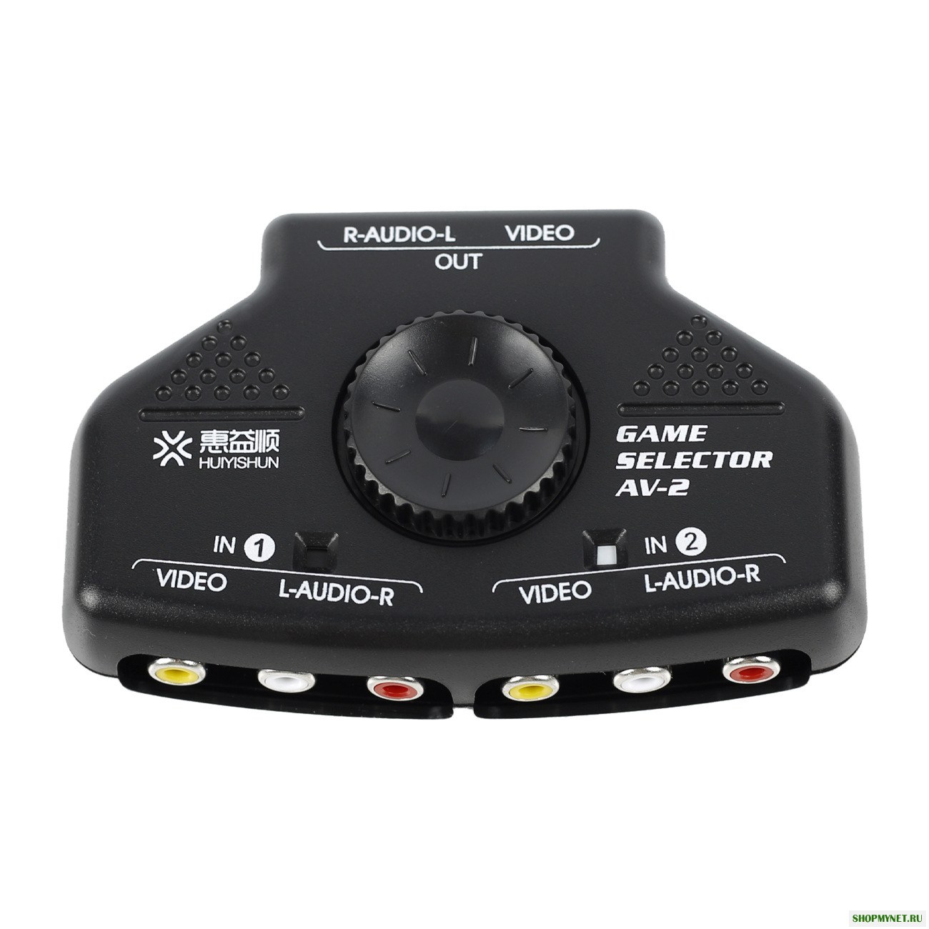 HUIYISHUN AV-2 Way Switch Переключатель для аудио кабеля Видео AV RCA Коробка Разветвитель XКоробка PS2